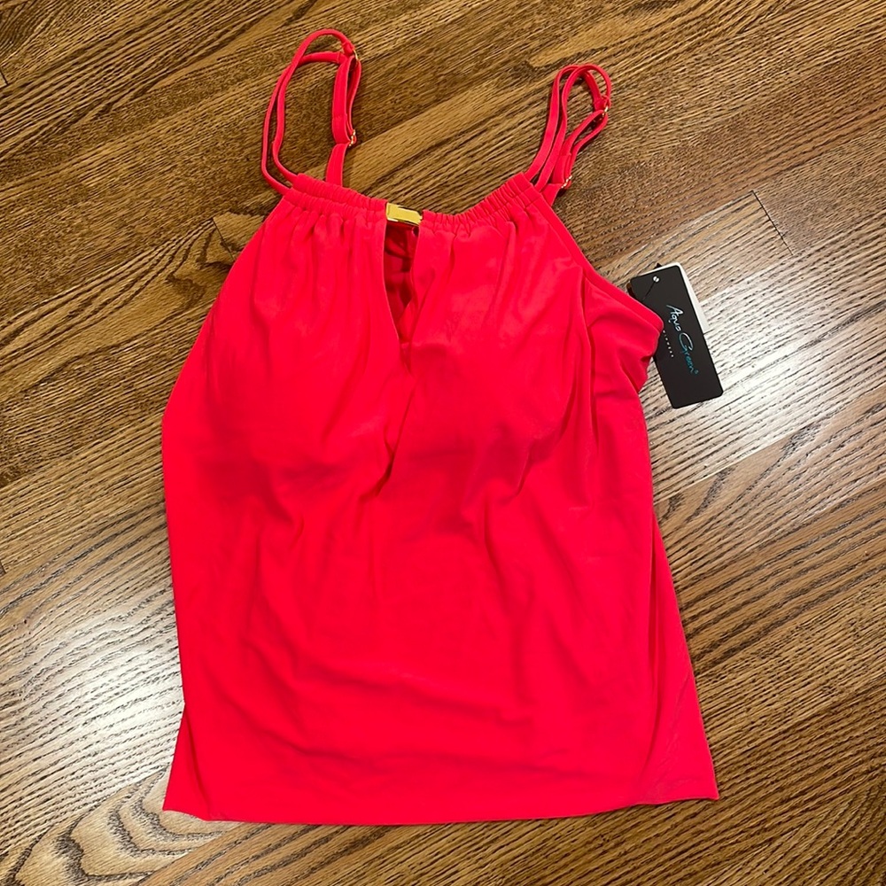 NWT SWIM tankini high neck size M